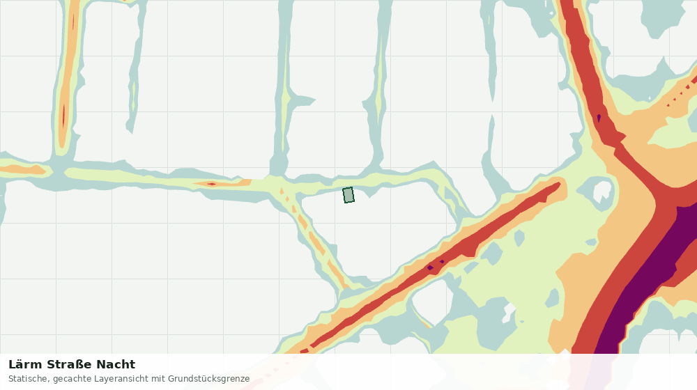 Statische Kartenansicht: Lärm Straße Nacht