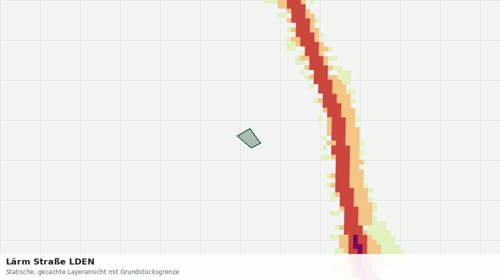 Statische Kartenansicht: Lärm Straße LDEN