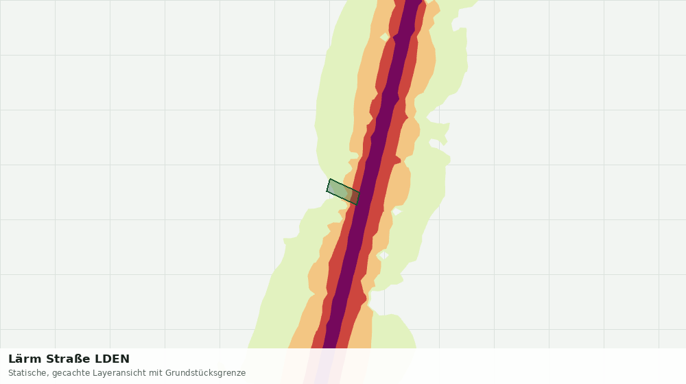 Statische Kartenansicht: Lärm Straße LDEN
