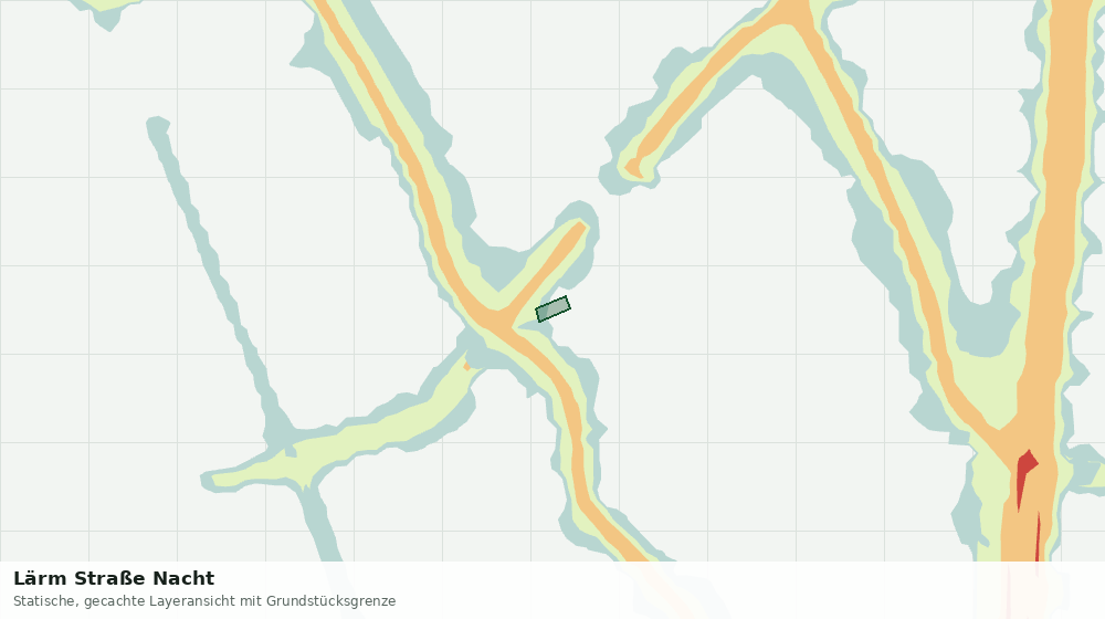 Statische Kartenansicht: Lärm Straße Nacht
