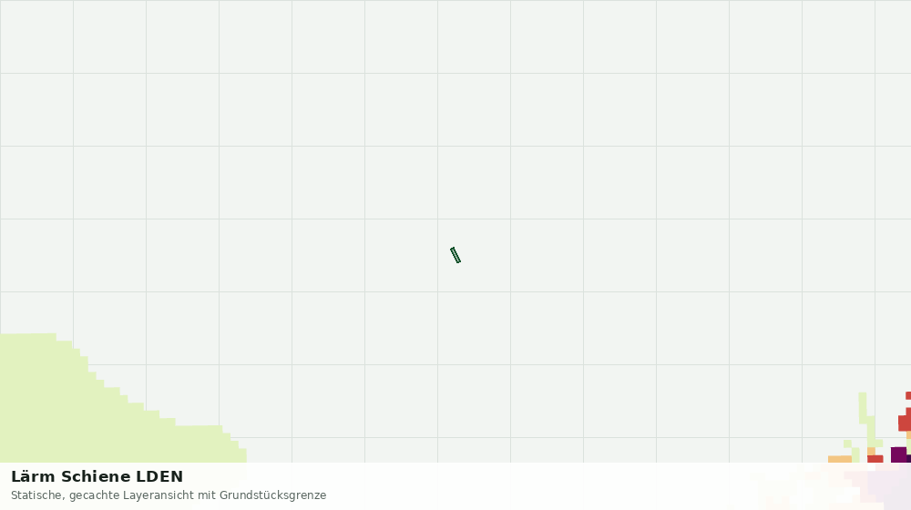 Statische Kartenansicht: Lärm Schiene LDEN