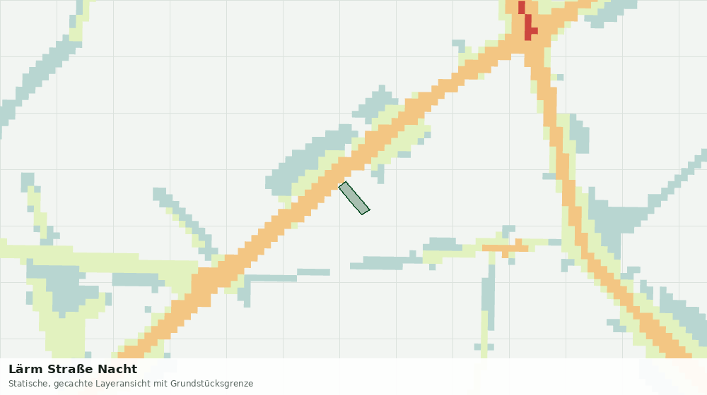 Statische Kartenansicht: Lärm Straße Nacht