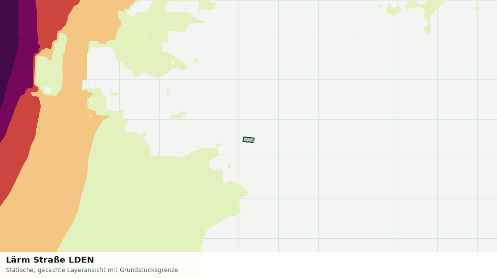 Statische Kartenansicht: Lärm Straße LDEN