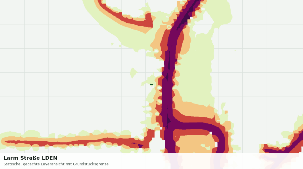 Statische Kartenansicht: Lärm Straße LDEN