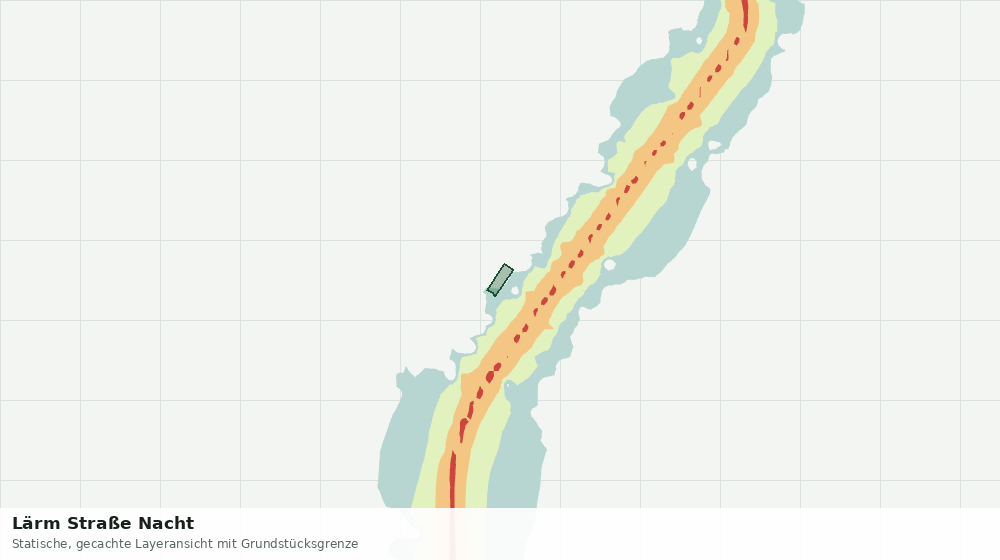 Statische Kartenansicht: Lärm Straße Nacht