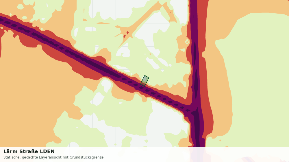 Statische Kartenansicht: Lärm Straße LDEN