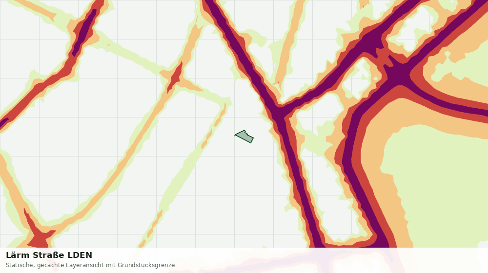 Statische Kartenansicht: Lärm Straße LDEN