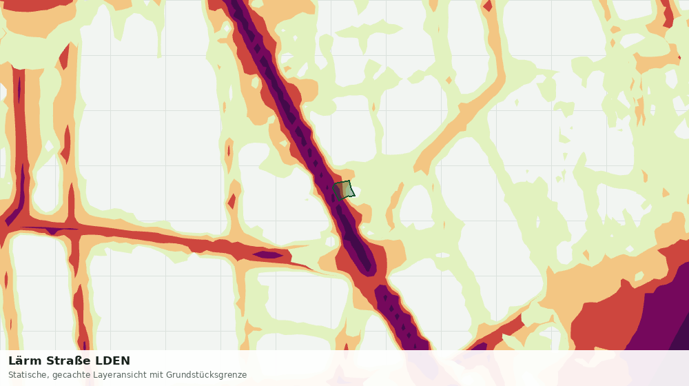 Statische Kartenansicht: Lärm Straße LDEN