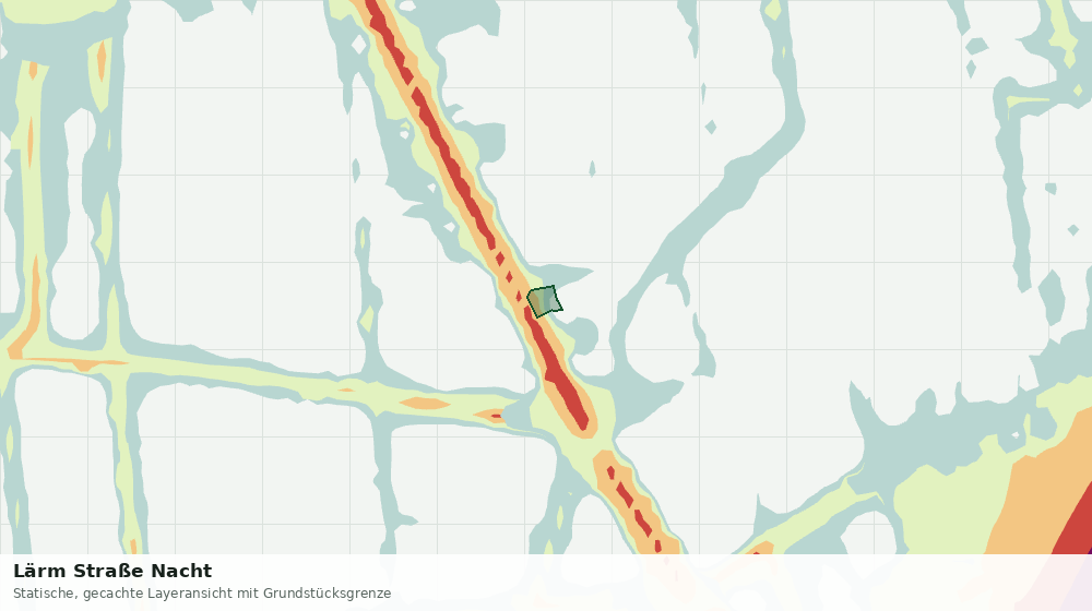Statische Kartenansicht: Lärm Straße Nacht