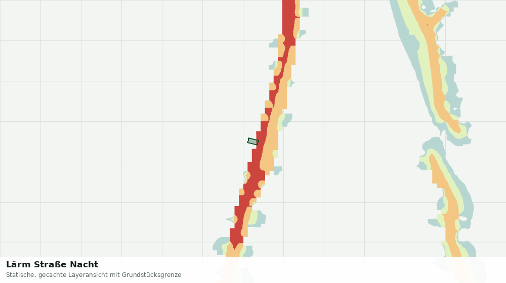 Statische Kartenansicht: Lärm Straße Nacht