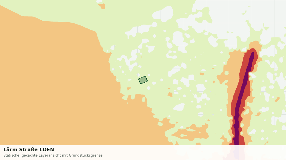 Statische Kartenansicht: Lärm Straße LDEN
