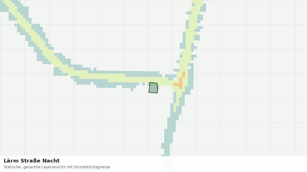 Statische Kartenansicht: Lärm Straße Nacht