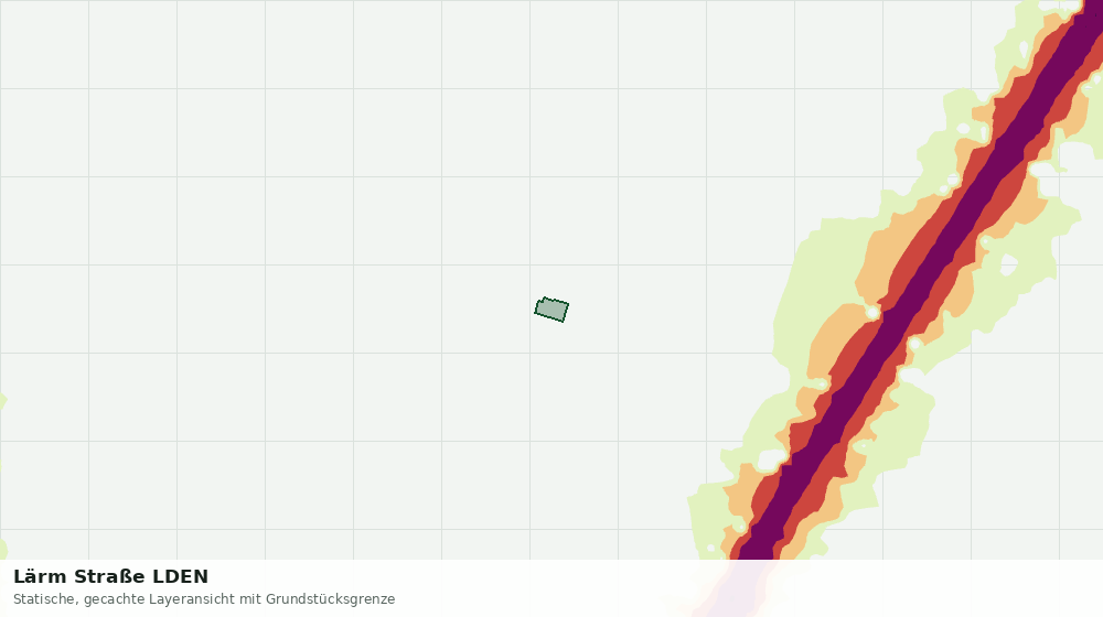 Statische Kartenansicht: Lärm Straße LDEN