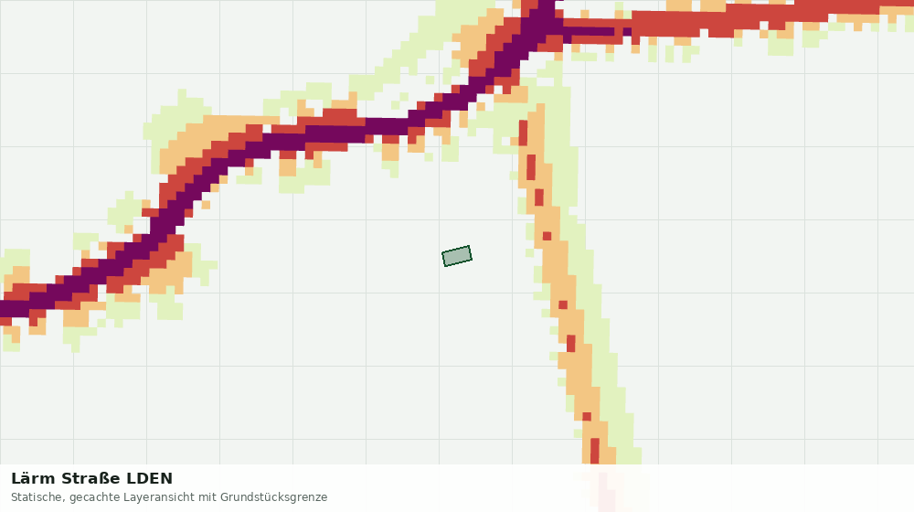 Statische Kartenansicht: Lärm Straße LDEN