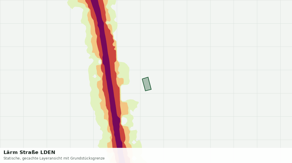 Statische Kartenansicht: Lärm Straße LDEN