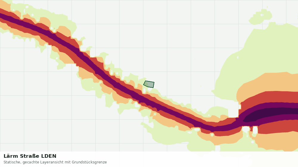 Statische Kartenansicht: Lärm Straße LDEN
