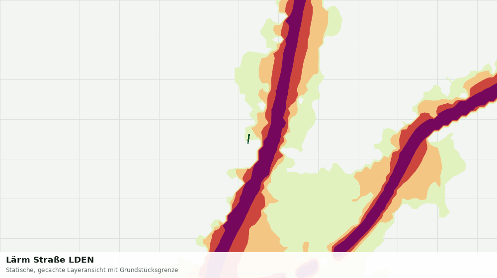 Statische Kartenansicht: Lärm Straße LDEN