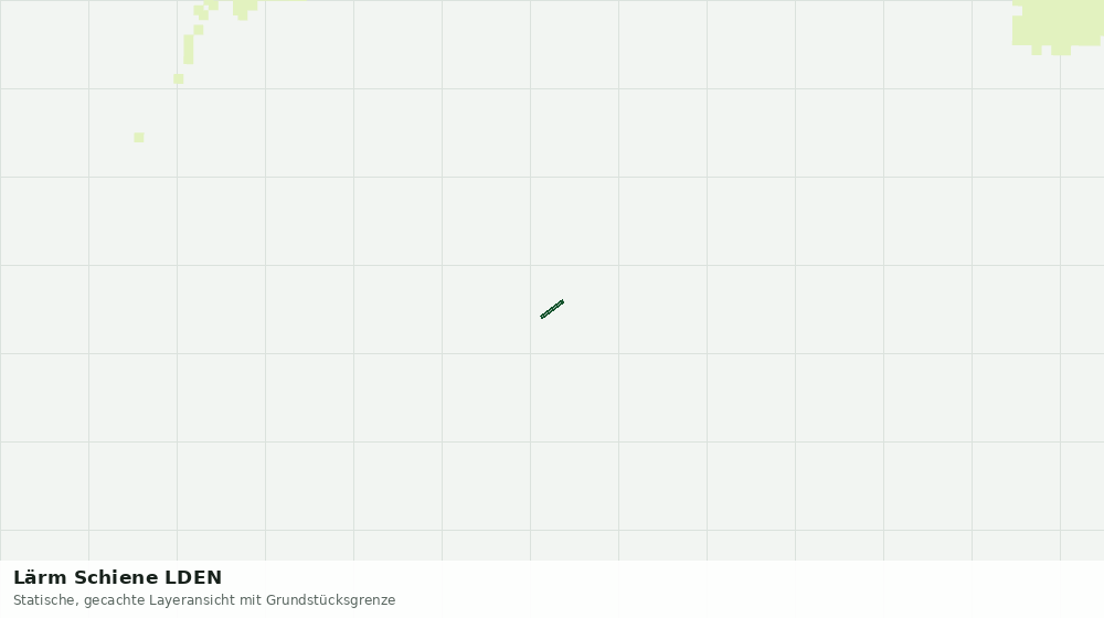 Statische Kartenansicht: Lärm Schiene LDEN