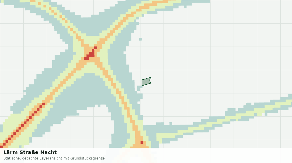 Statische Kartenansicht: Lärm Straße Nacht