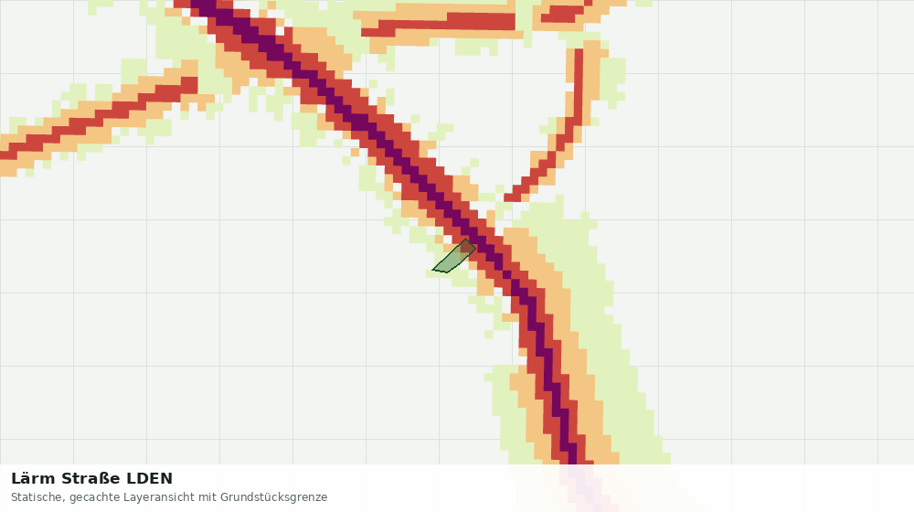 Statische Kartenansicht: Lärm Straße LDEN