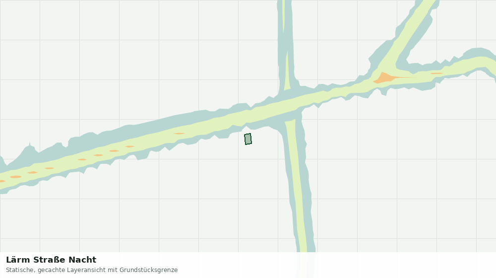 Statische Kartenansicht: Lärm Straße Nacht