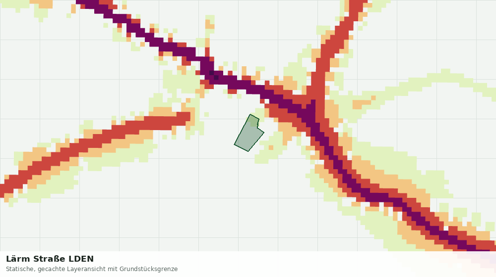 Statische Kartenansicht: Lärm Straße LDEN