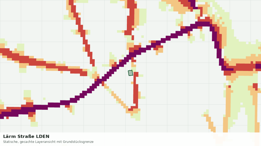 Statische Kartenansicht: Lärm Straße LDEN