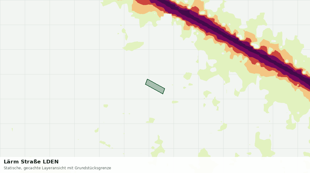 Statische Kartenansicht: Lärm Straße LDEN