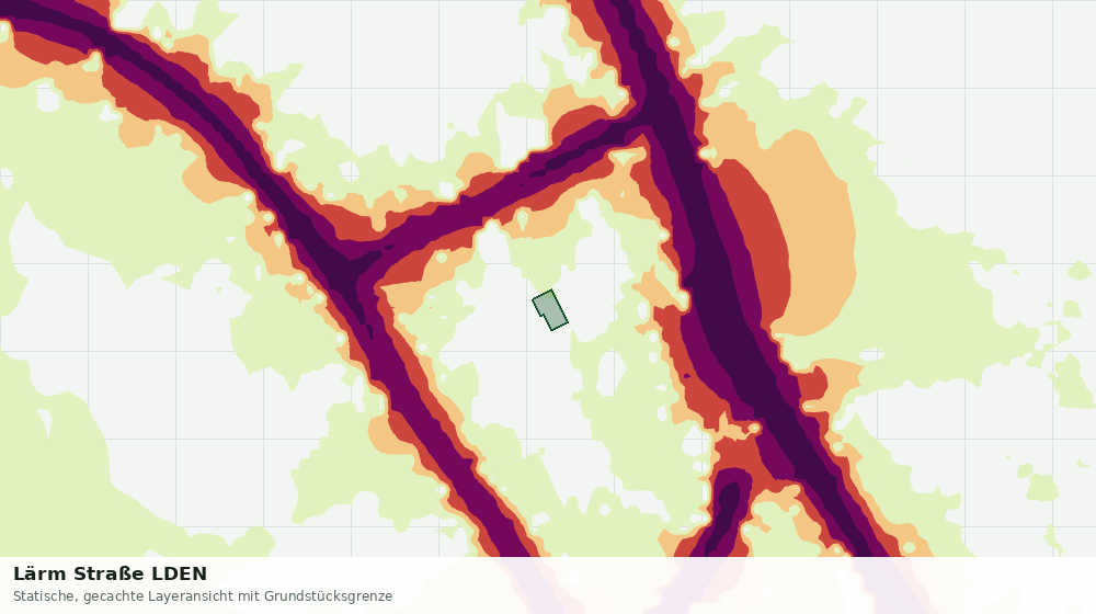 Statische Kartenansicht: Lärm Straße LDEN