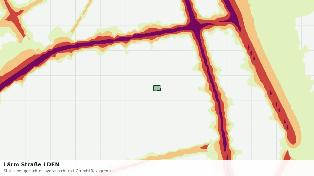 Statische Kartenansicht: Lärm Straße LDEN