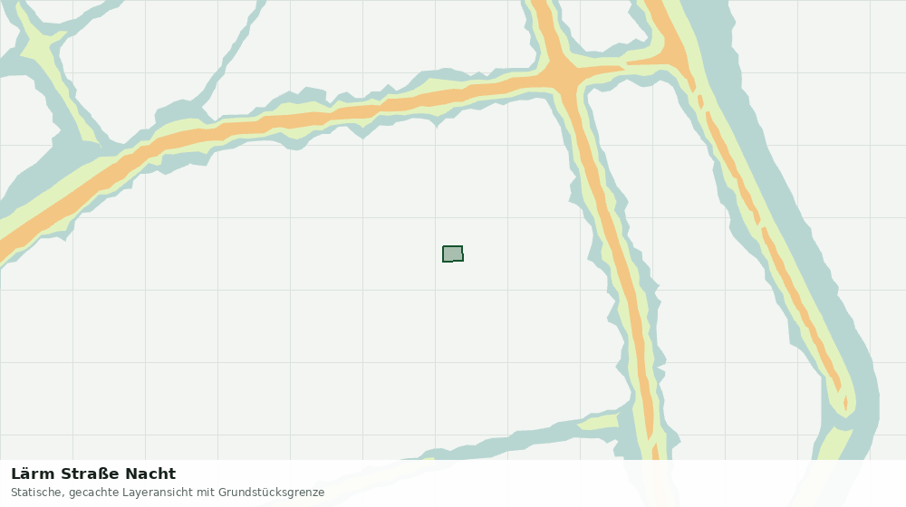 Statische Kartenansicht: Lärm Straße Nacht
