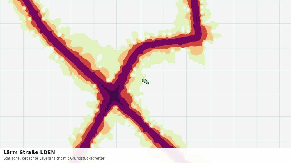 Statische Kartenansicht: Lärm Straße LDEN