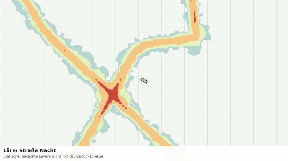 Statische Kartenansicht: Lärm Straße Nacht