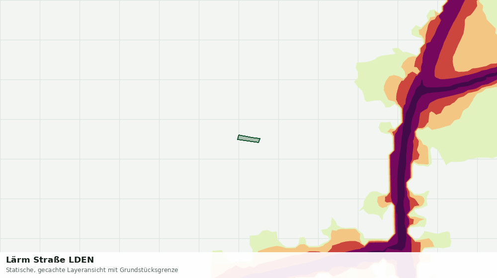 Statische Kartenansicht: Lärm Straße LDEN