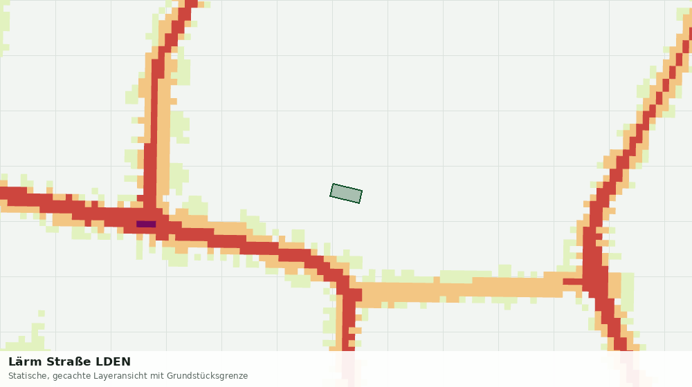 Statische Kartenansicht: Lärm Straße LDEN