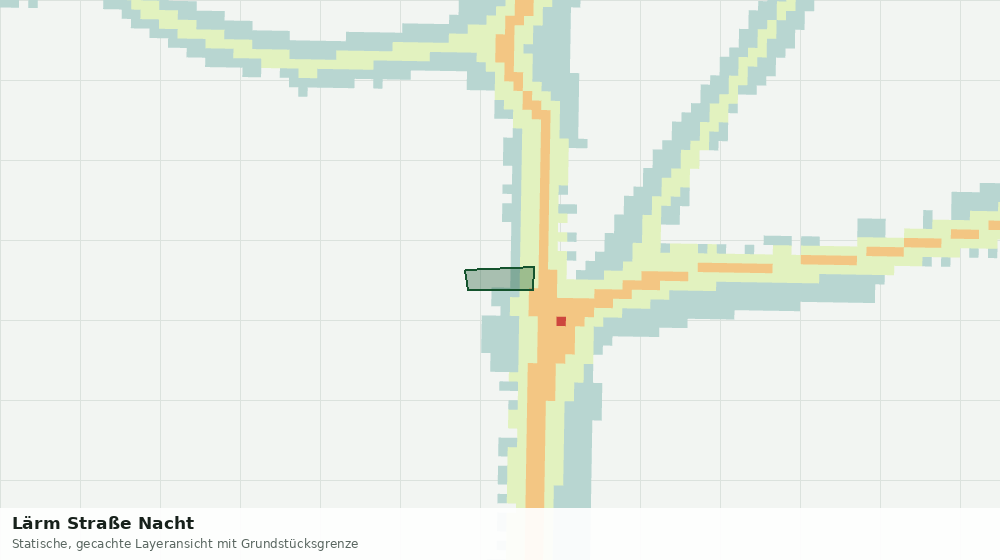 Statische Kartenansicht: Lärm Straße Nacht