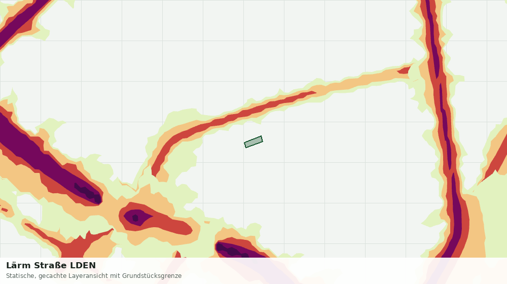 Statische Kartenansicht: Lärm Straße LDEN