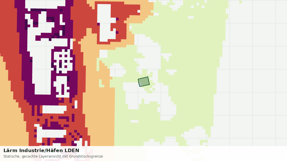 Statische Kartenansicht: Lärm Industrie/Häfen LDEN