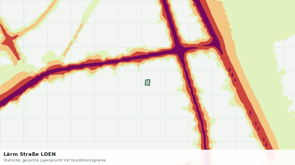 Statische Kartenansicht: Lärm Straße LDEN