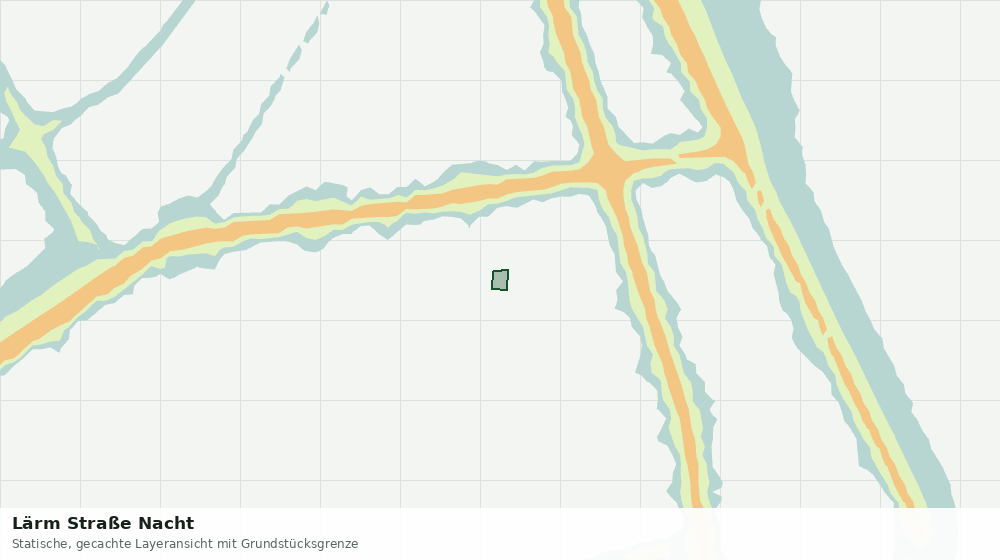 Statische Kartenansicht: Lärm Straße Nacht
