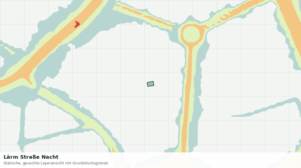 Statische Kartenansicht: Lärm Straße Nacht