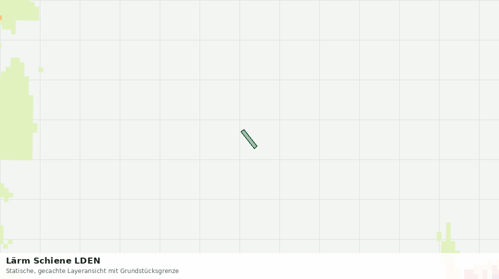 Statische Kartenansicht: Lärm Schiene LDEN