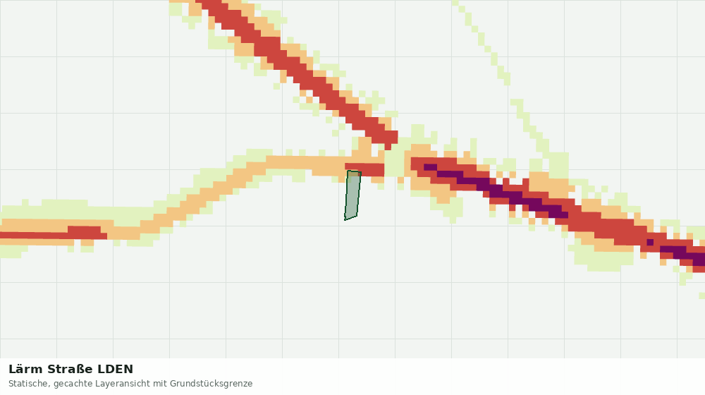 Statische Kartenansicht: Lärm Straße LDEN