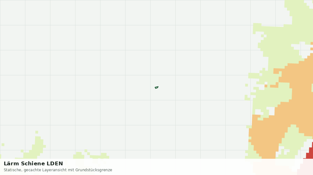 Statische Kartenansicht: Lärm Schiene LDEN