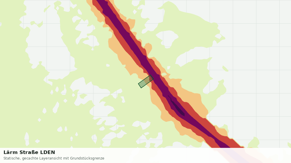 Statische Kartenansicht: Lärm Straße LDEN