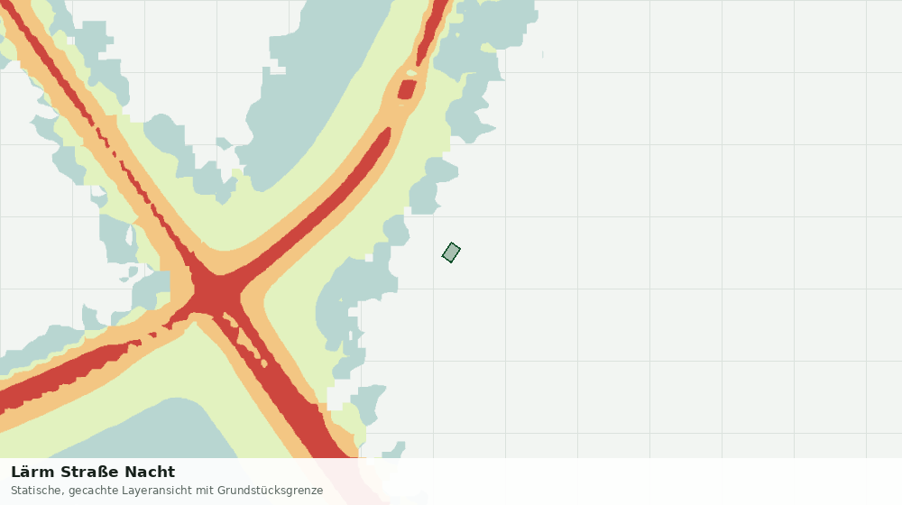 Statische Kartenansicht: Lärm Straße Nacht