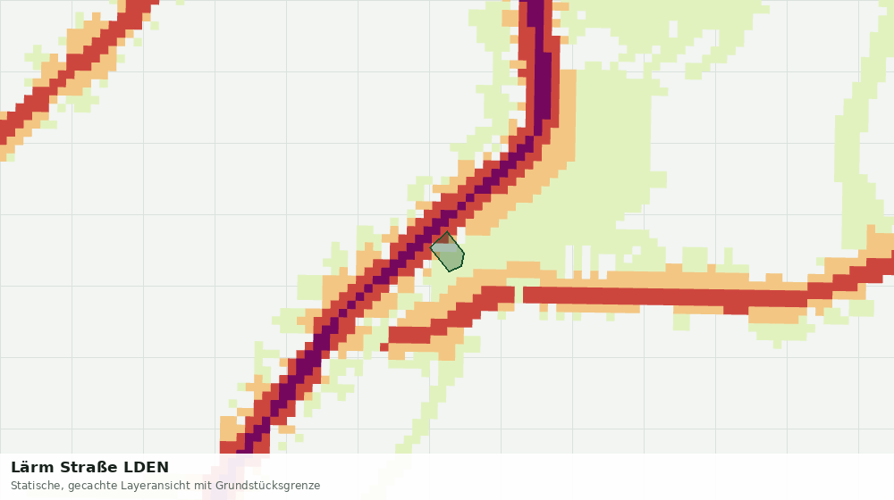 Statische Kartenansicht: Lärm Straße LDEN