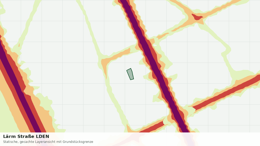 Statische Kartenansicht: Lärm Straße LDEN