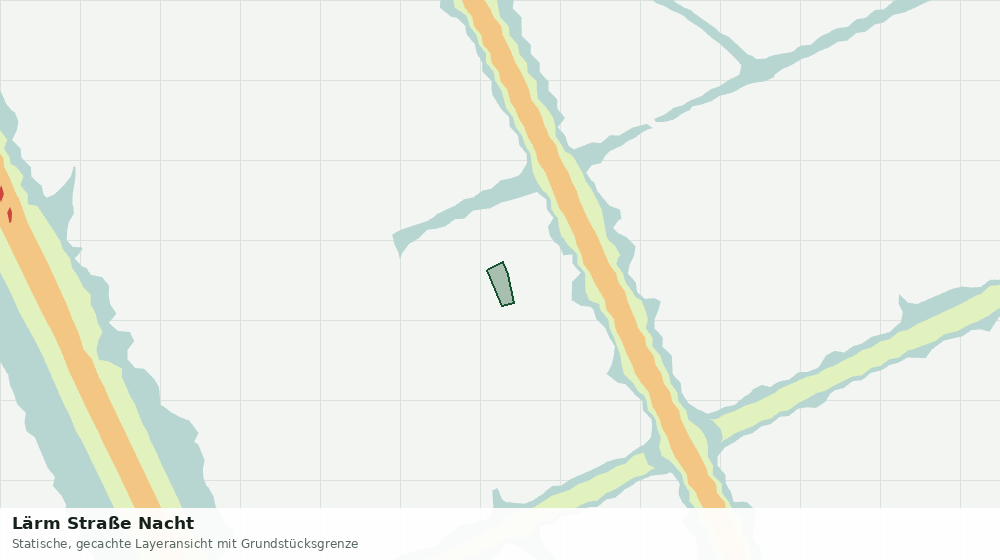 Statische Kartenansicht: Lärm Straße Nacht