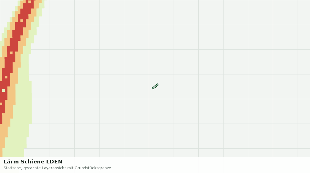 Statische Kartenansicht: Lärm Schiene LDEN